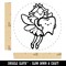 Tooth Fairy with Large Molar Flying Pixie Self-Inking Rubber Stamp Crafting